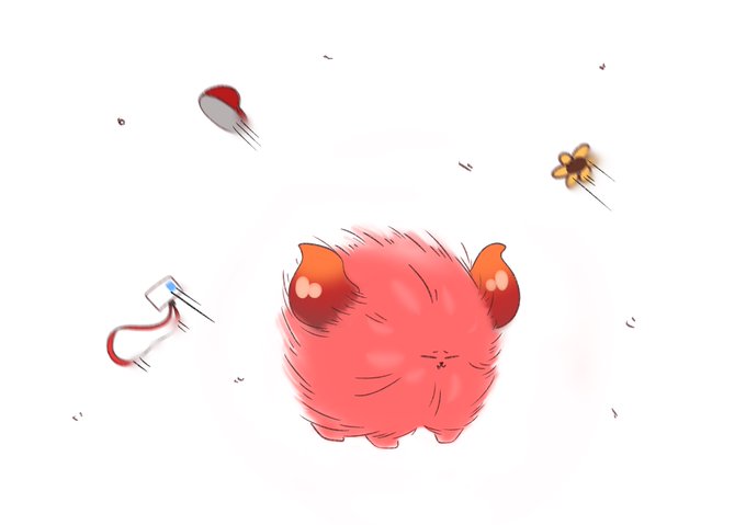 強風に耐えるファイヤードレイク犬 #ドーラの宝物庫