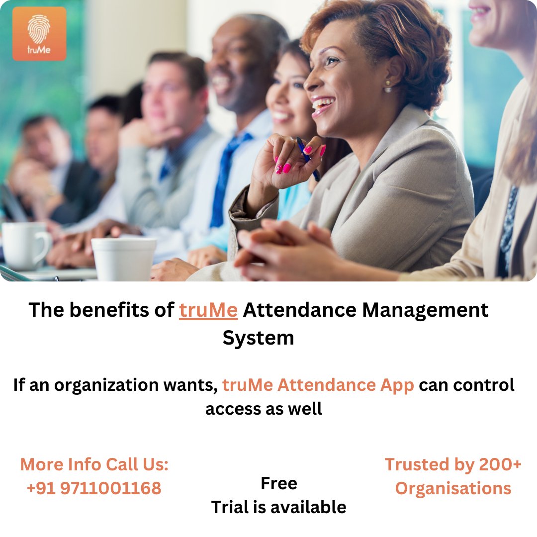 truMe Attendance Management System and App can be easily used by any organization instantly by registering online. 

Learn More: trume.in/solutions/atte…

#attendancemanagement #truMe #attendanceapp