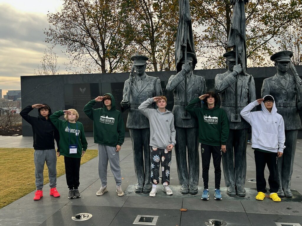 Mr_Beltran_NMS's tweet photo. Final day in DC. #Bus6 stopped by the Air Force Memorial #NoviDC23 https://t.co/H8rJguJILj