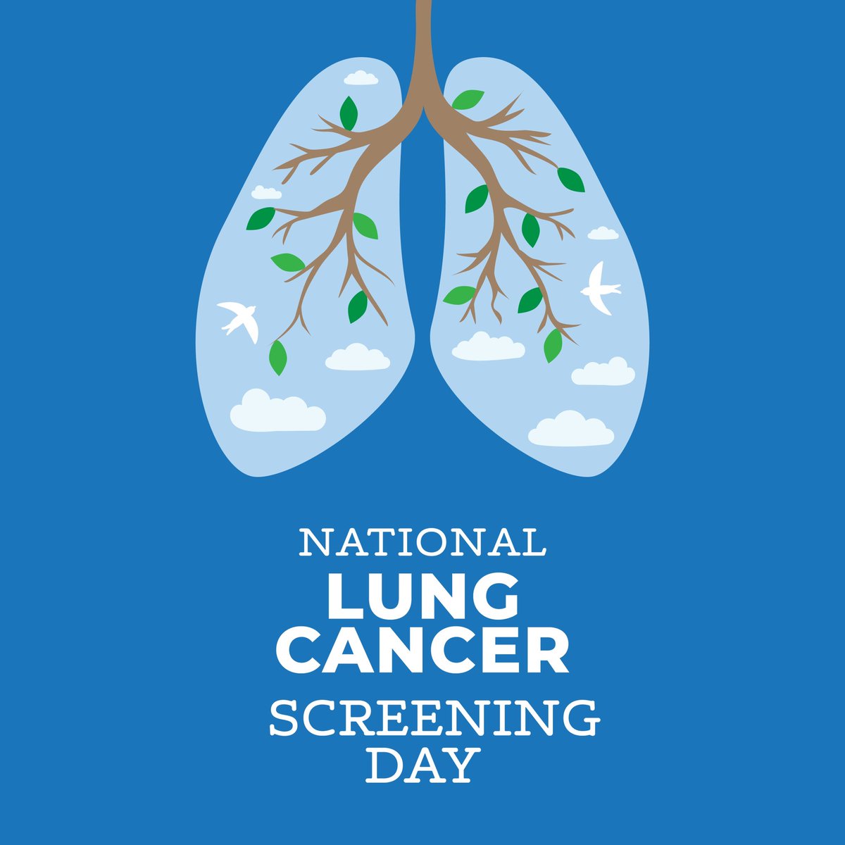 Today is the day! Get screened for Lung Cancer. Early detection saves lives. #LungCancerAwarenessMonth #LungCancerScreening #Radiology