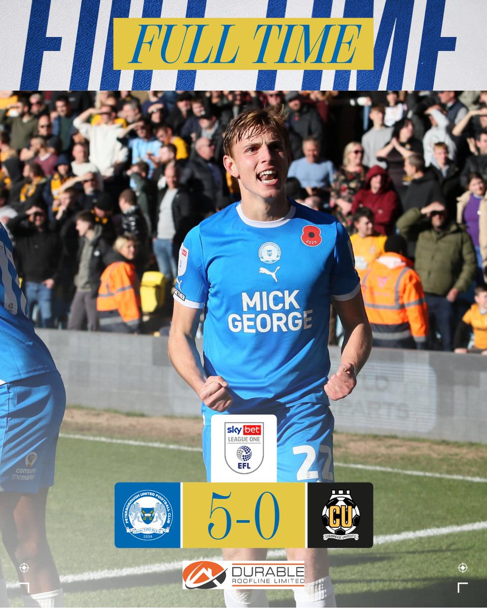 A 5️⃣-star performance on derby day! 🤩

Full-time brought to you by Durable Roofline.

🔵 5-0 🟡 |  #PETCMU