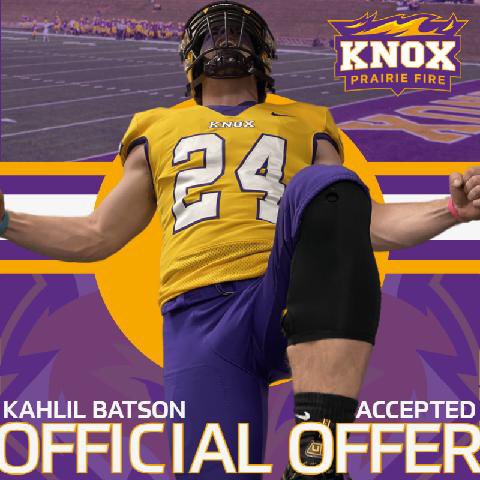 Blessed to receive a offer from Knox college football! @CoachDoughtyp @FB_KnoxCollege @EHScoach55 @CoachJ_Fowler