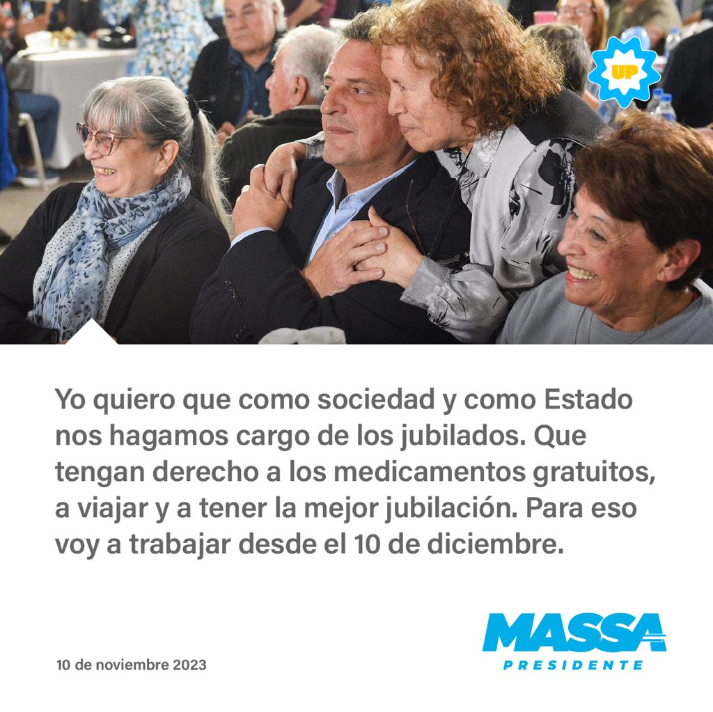 — <a href="/SergioMassa/">Sergio Massa</a> con jubilados y jubiladas en Esteban Echeverría. 🩵

#AhoraEsMassa