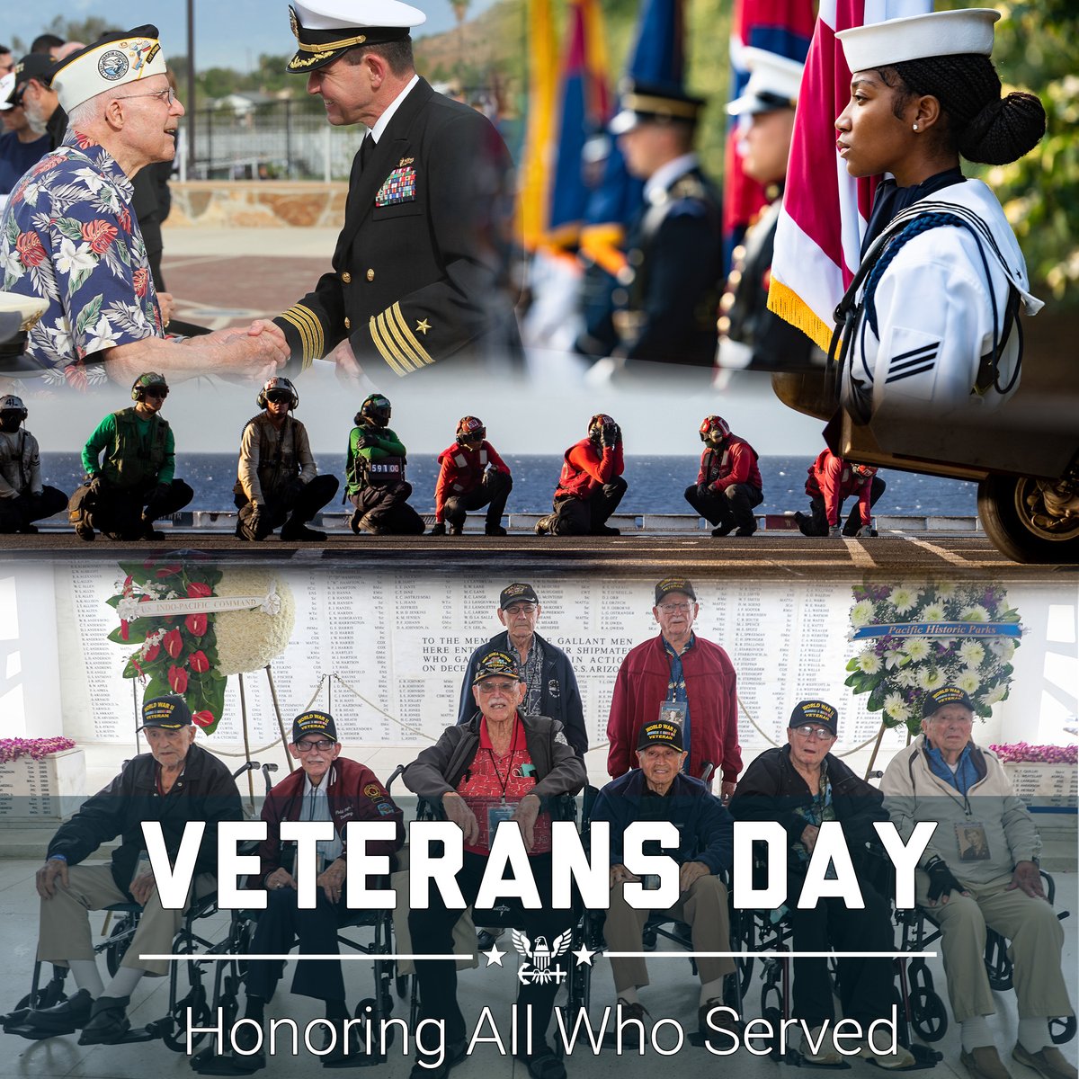 ⚓ Today we salute the brave men and women who have served and currently serve in the #USNavy. Their dedication, courage, and sacrifice have protected our nation's freedom. On this #VeteransDay, let us honor our Navy veterans and express our deepest gratitude for their service.