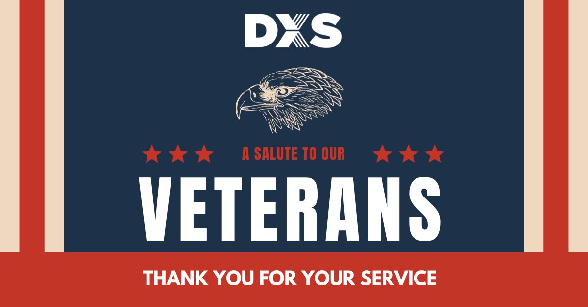 DXS_Engineering's tweet image. US: DXS is grateful for the courage, sacrifice, and dedication of our veterans. 🇺🇸 Today, we honor and thank all who have served. Your bravery is our freedom. #VeteransDay #ThankYouForYourService
