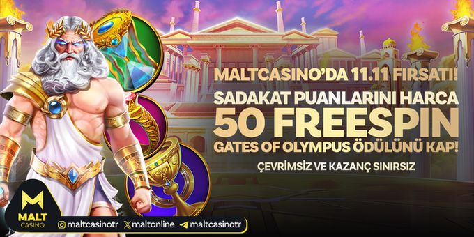 maltonline's tweet photo. Maltcasino'da 11.11 Fırsatı!

💸 Sadakat puanlarını harca;
🌟 Gates of Olympus'ta çevrimsiz ve sınırsız kazanç fırsatını yakala!

 ✅Bu şansı kaçırmamak için tıkla https://t.co/o9vVuhcNNL https://t.co/pWJOqZ0M0d