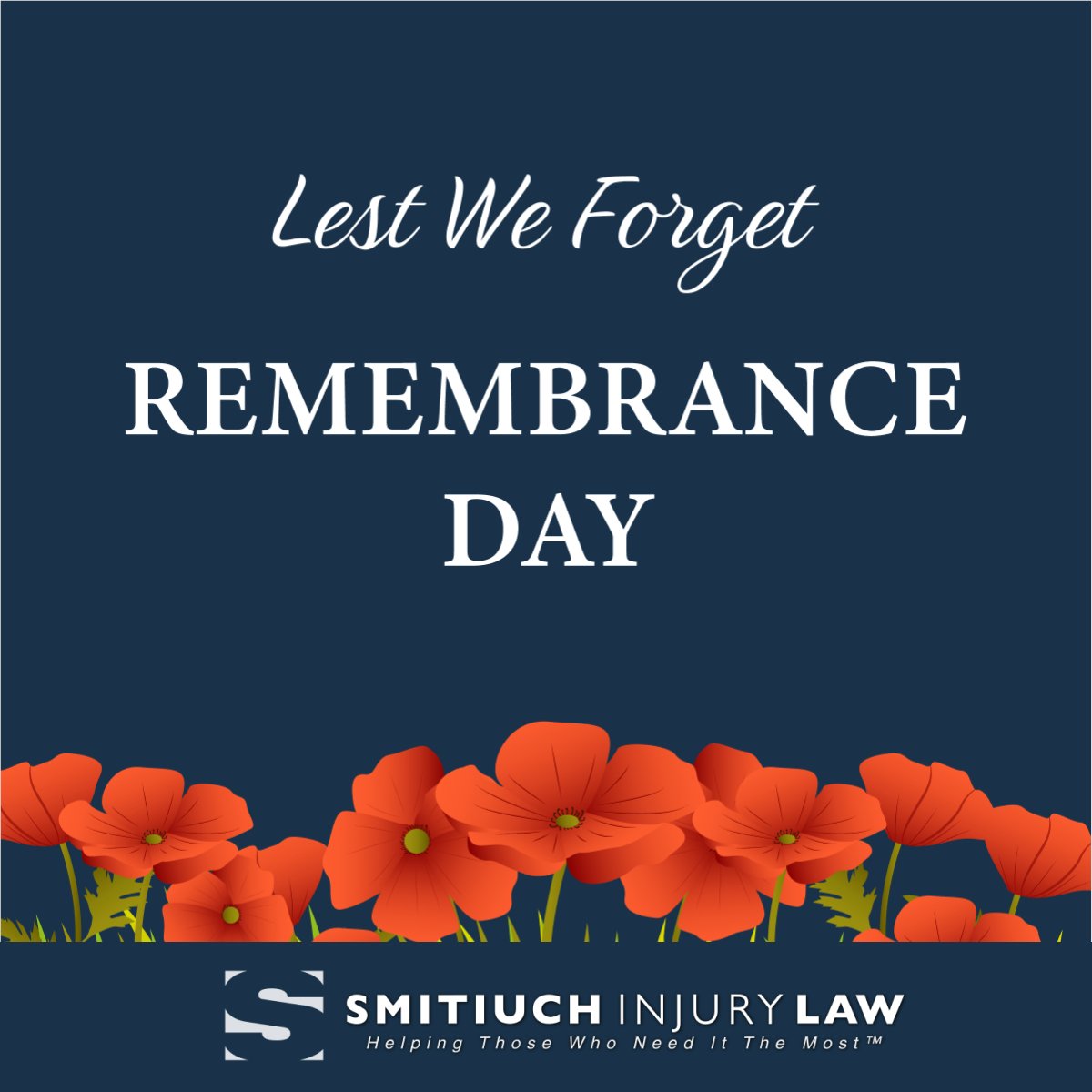 SmitiuchLaw's tweet photo. Today we honour those members of the Canadian Armed Forces who made the ultimate sacrifice of their lives in defending our freedom. https://t.co/3qKCr1LiXq