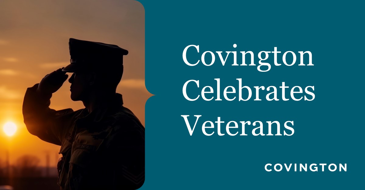 Covington is proud to celebrate our veterans today and every day. Thank you for your service. #VeteransDay #RemembranceDay #ArmisticeDay