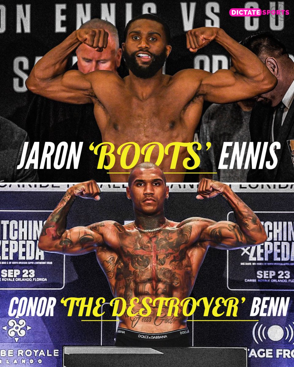 dictateboxing's tweet image. Is Jaron ‘Boots’ Ennis 𝐯 Conor Benn the fight to make in the welterweight division? 🤔🍿

#Ennis | #Benn | #Boxing | #BoxingFans