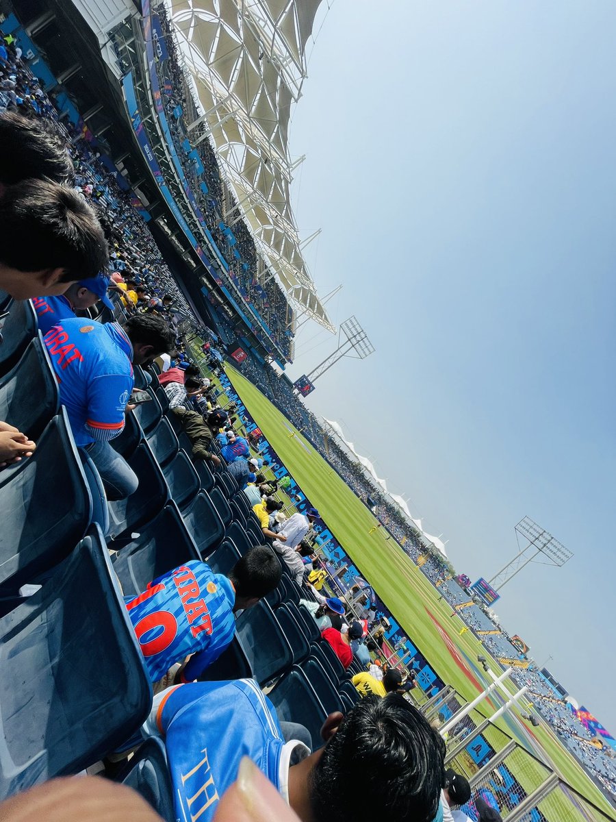 MCA stadium pune watching the amazing match #BANvsAUS