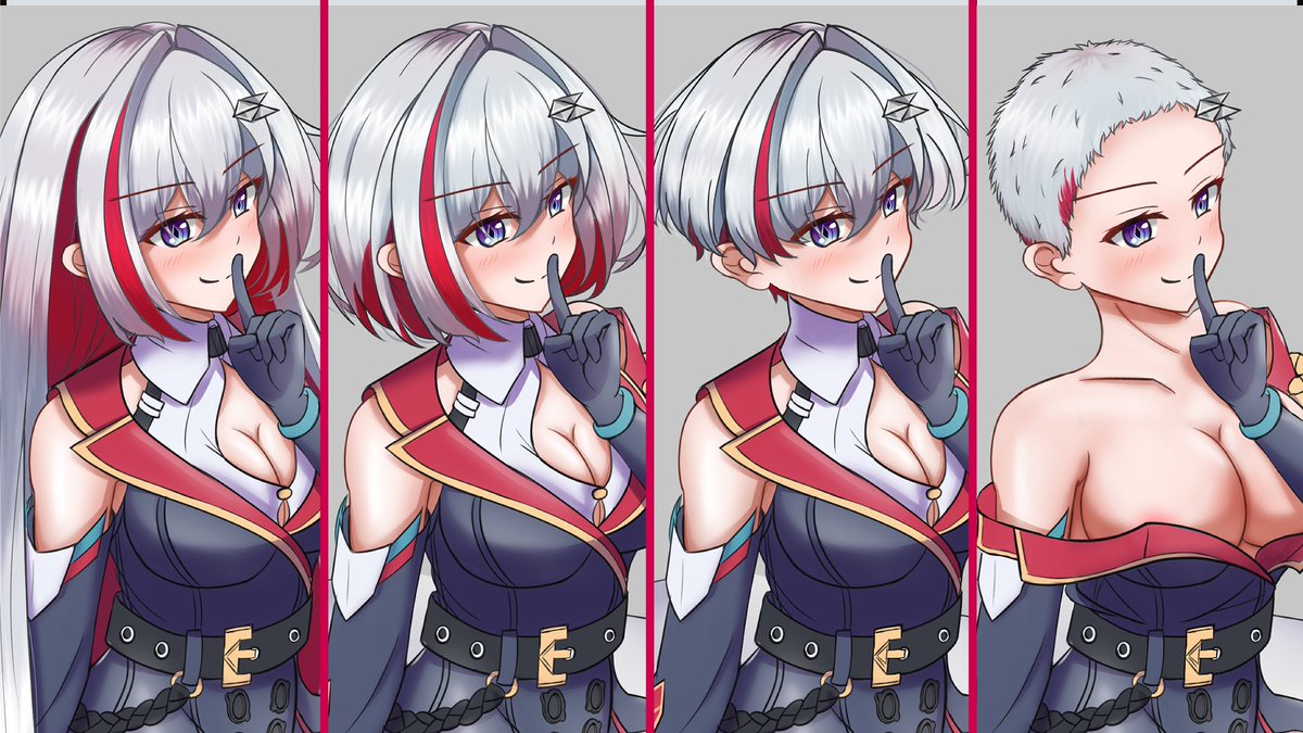 Now the another version. Topaz short hair. And a bit of bonus. 

Full version on pixiv : pixiv.net/en/artworks/11…