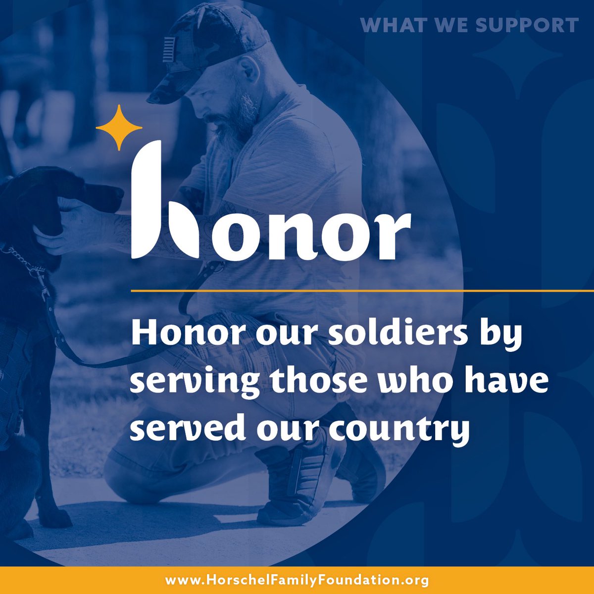 Today, on Veteran's Day, we want to say THANK YOU to each and every individual who has served our country. We are proud to highlight our fourth pillar, HONOR. Through this pillar we will continue to partner and expand our impact in support of those who have served