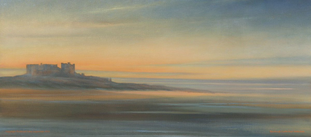 Bamburgh Castle from Seahouses side by Zana Juppenlatz buff.ly/49s1Qlm #Northumberland #Bamburgh #Bamburghbeach Signed limited edition prints available with Free UK mainland delivery.