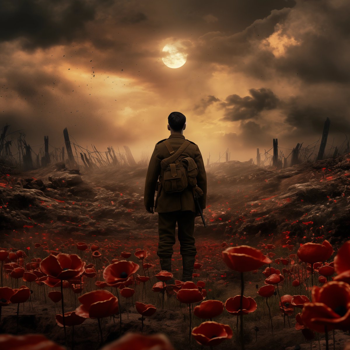 “Age shall not weary them, nor the years condemn. At the going down of the sun and in the morning, we will remember them.” 
 
#LestWeForget #WeWillRememberThem