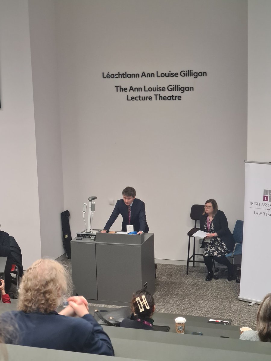 Fantastic to see @law_IALT president Ronan Condon introduce the conference plenary session @LawGovDCU