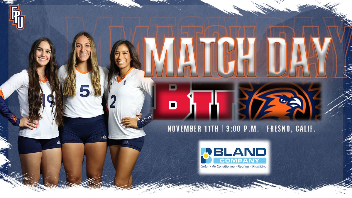 🏐 | Final Home Game of the Season 🧡

🆚 | Biola
⌚️ | 3:00 p.m.
📍 | Fresno, Calif.
🏟️ | Special Events Center
📺 | loom.ly/vD4nzZ0
📊 |loom.ly/YPvdFAk

#TeamFPU | #BackTheBirds