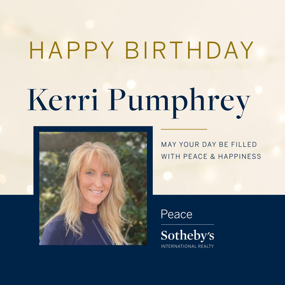 PeaceSIRSC's tweet photo. Happy Birthday, Kerri! 🥳 

#happybirthday #birthday #realestateagent #realestate #realtor #realtorlife #luxuryrealestate #luxuryagent #peacesir #sothebysrealty https://t.co/cU6m613rqe