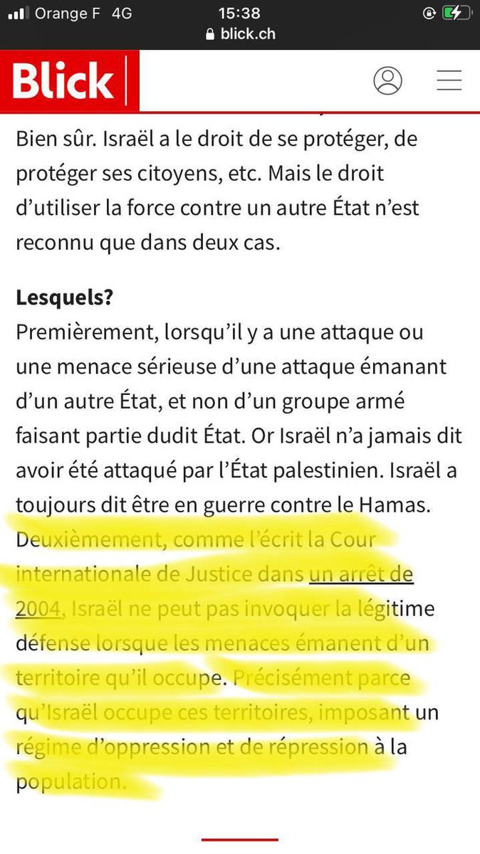 4/ Le « droit d’Israël à se défendre »

Vieille rengaine, vieille propagande également que j’ai contesté dans ma conférence. Lisez ce qu’en dit la rapporteure de l’ONU dans les territoires occupés, Francesca Albanese. C’est on ne peut plus clair