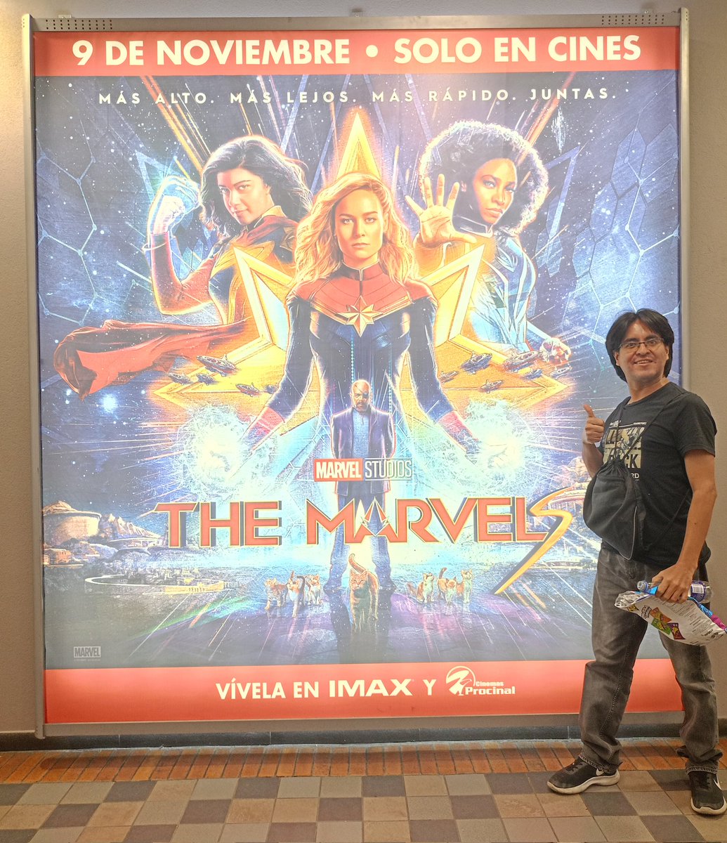 zarcrof3's tweet photo. Tarde de cine en el centro comercial Plaza de las Américas con esta gran película 😬😉. @MarvelStudios @MarvelLATAM @Marvel @Procinal @IMAX #themarvels https://t.co/LNsozZOeG4