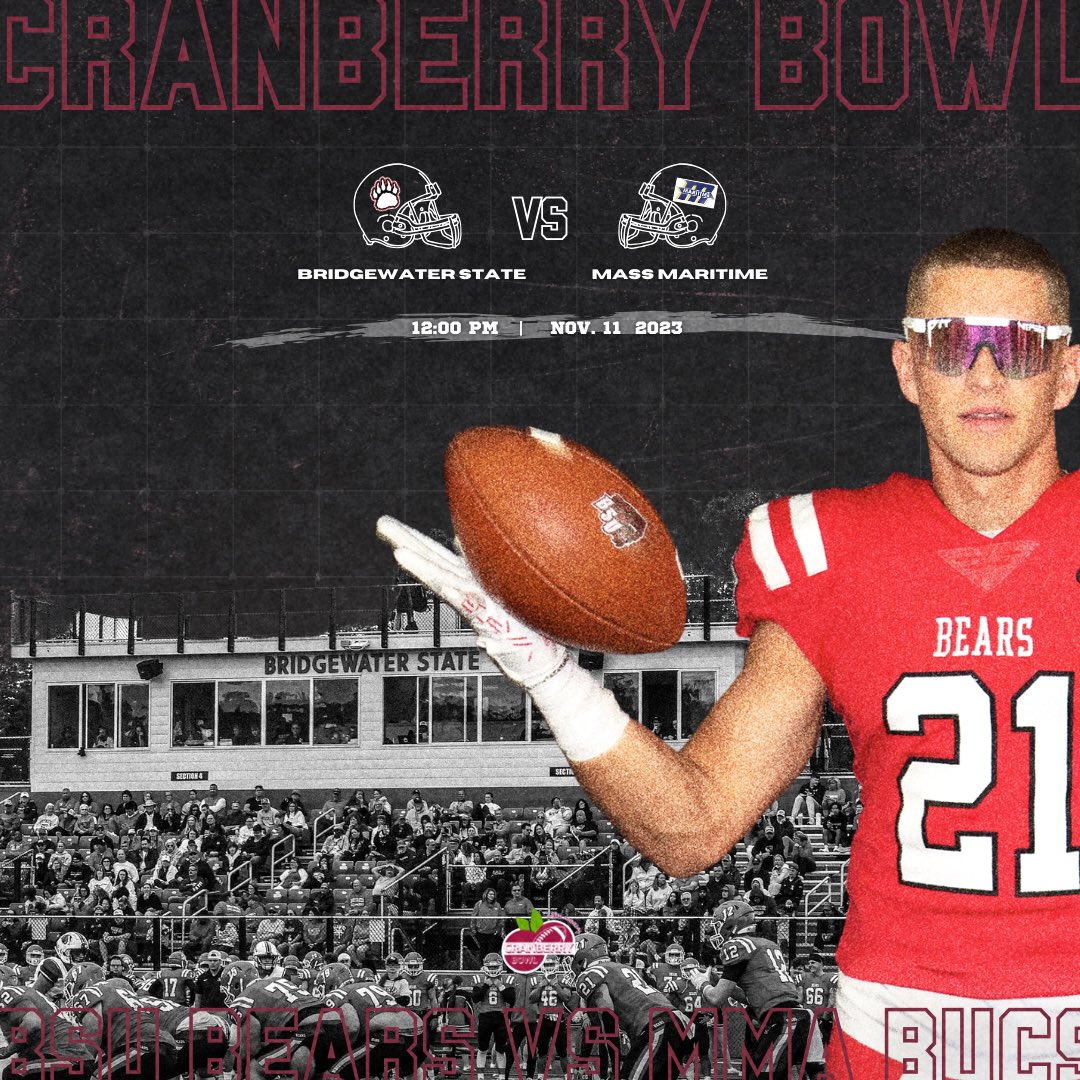 Bears take on the Maritime Bucs in the 44th Annual Cranberry Bowl today at 12:00PM @ Clean Harbor Stadium