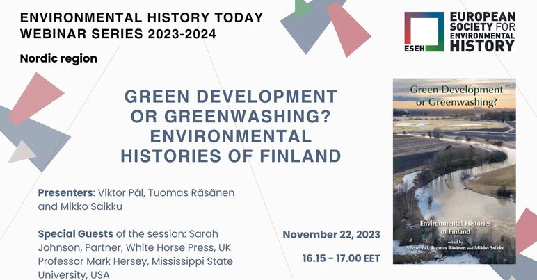 Long-awaited event developed since 2019. First English-language collective volume on Finnish #envhist Come and celebrate with us on November 22, 2023 fb.me/e/6CcCoHwmm