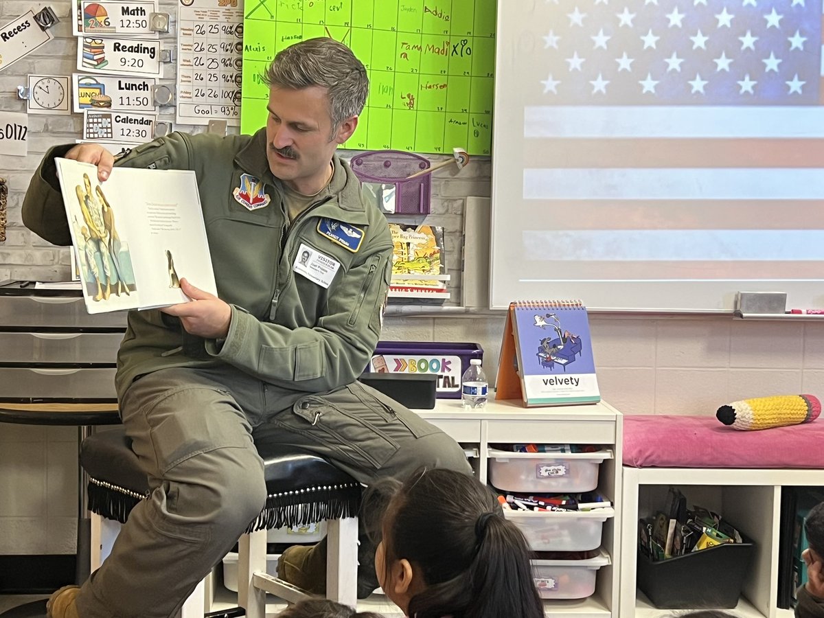 We learned so much today from our visiting veteran <a href="/KomenskyLions/">Komensky School</a>. Did you know that they hope to get hot sauce in care packages? #D100pride