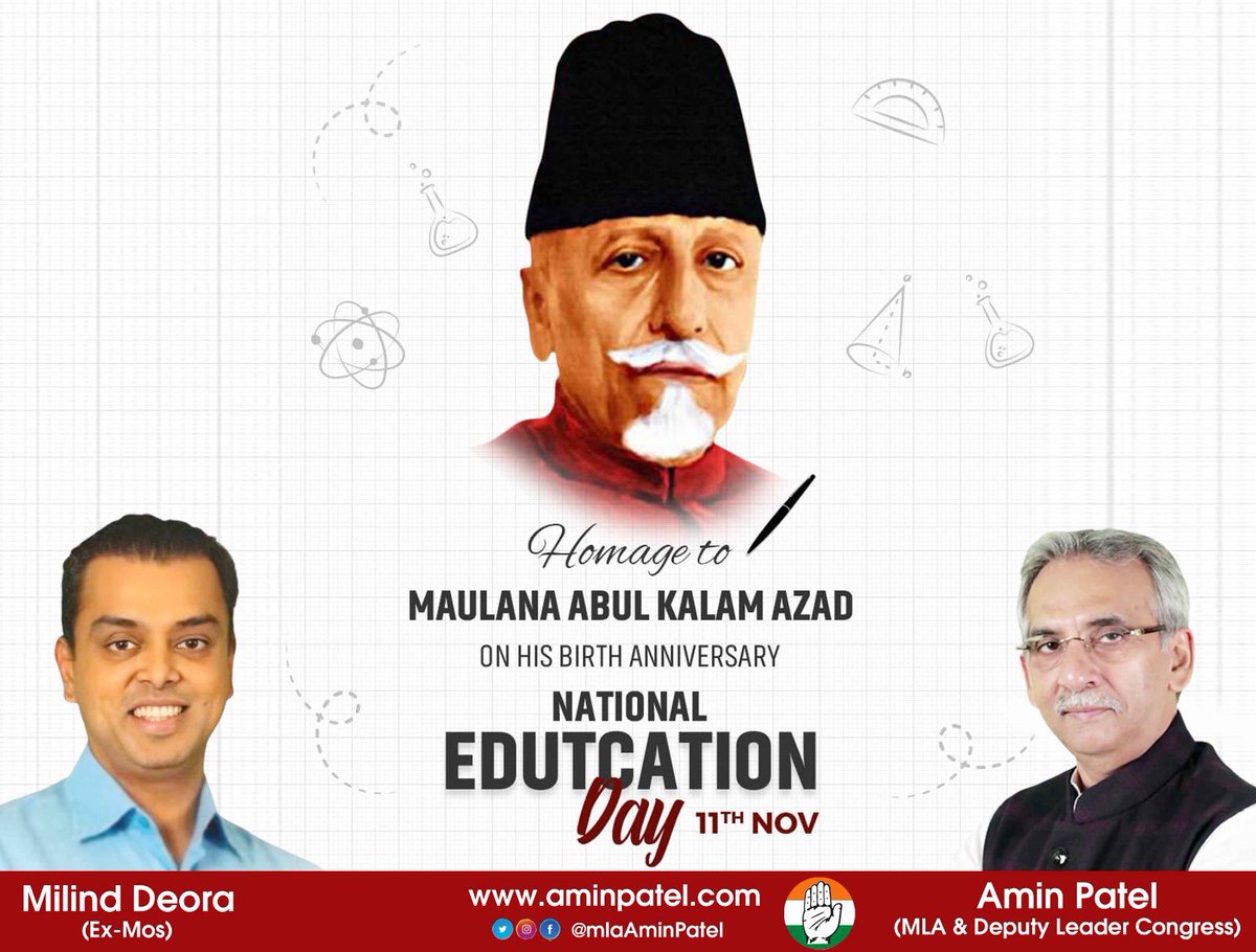 Humble tributes to freedom fighter & eminent educationist #MaulanaAbulKalamAzad on his birth anniversary, also celebrated as #NationalEducationDay. He played an instrumental role in spearheading educational revolution in modern India by setting up many eminent institutions. His