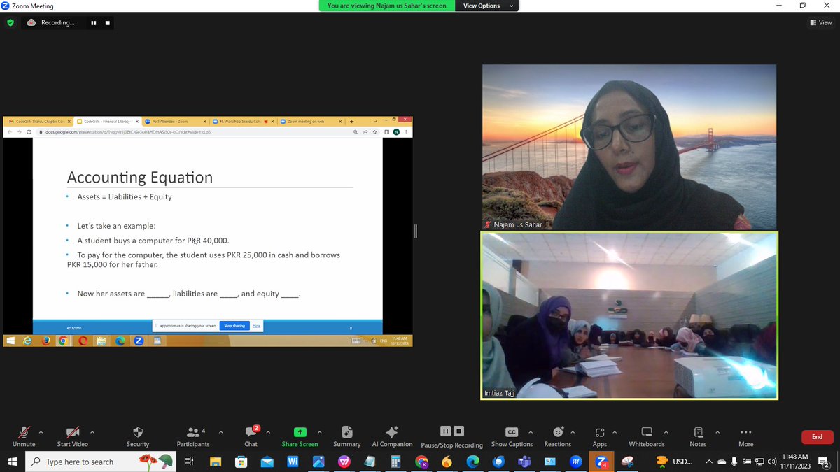 Financial Literacy workshop was conducted today for our Skardu Chapter Cohort 2 participants.

Trainer: Accounting Business Manager SS&amp;C Primatics
Najam us Sahar

<a href="/shamimrajani/">Shamim Rajani</a> <a href="/FaizaYousuf/">Faiza Yousuf</a> <a href="/Hasnainwalji/">Hasnain  Walji</a>