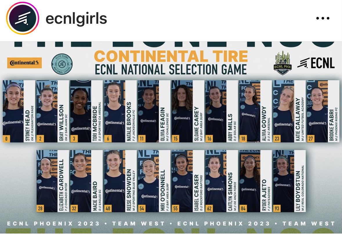 Sporting BV ECNL 06 (@sbvecnl06) on Twitter photo Spent last night cheering on our very own K-State commit in the ECNL National Selection Game! Great job <a href="/SnowdenReese/">Reese Snowden</a> !! #48 #teamwest <a href="/ECNLgirls/">ECNL Girls</a> Spent last night cheering on our very own K-State commit in the ECNL National Selection Game! Great job <a href="/SnowdenReese/">Reese Snowden</a> !! #48 #teamwest <a href="/ECNLgirls/">ECNL Girls</a>