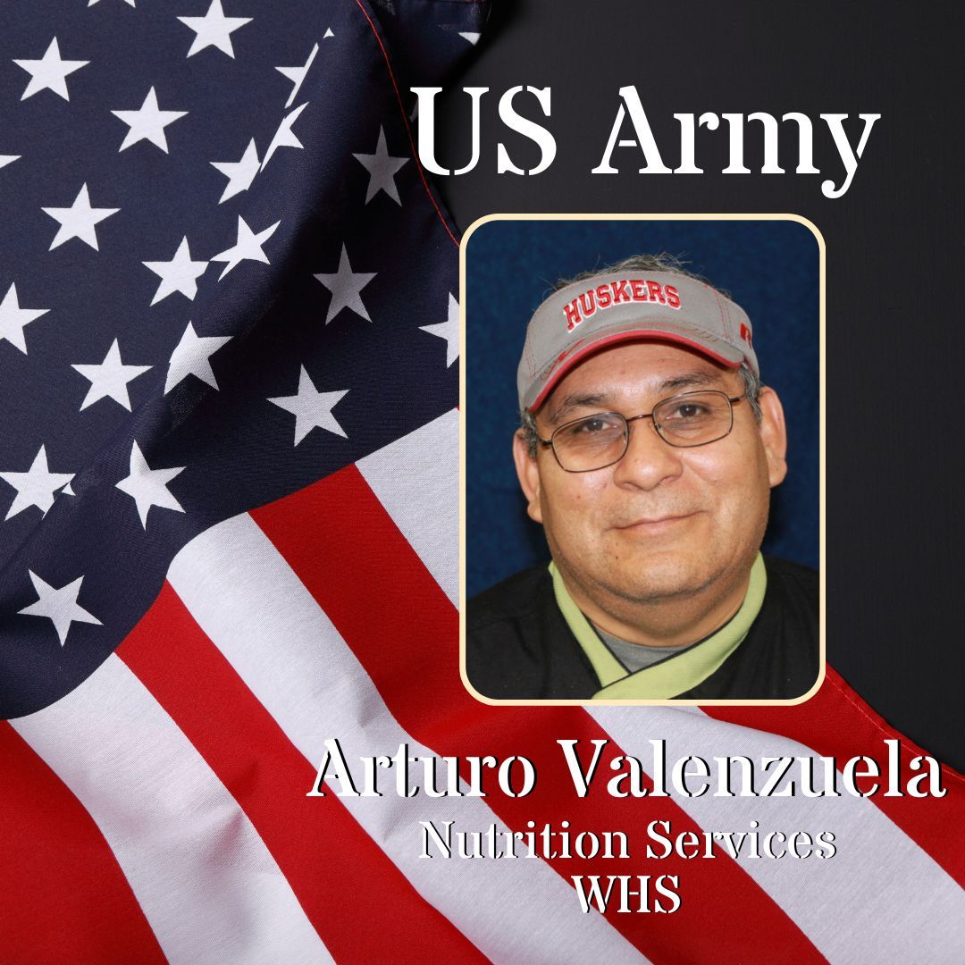 Westside66's tweet photo. Today we honor the Westside Community Schools employees who have served in the US Military. 
Thank you, Arturo, for your service to the nation and your continued service to the WCS family. https://t.co/JEFVNC3nc0