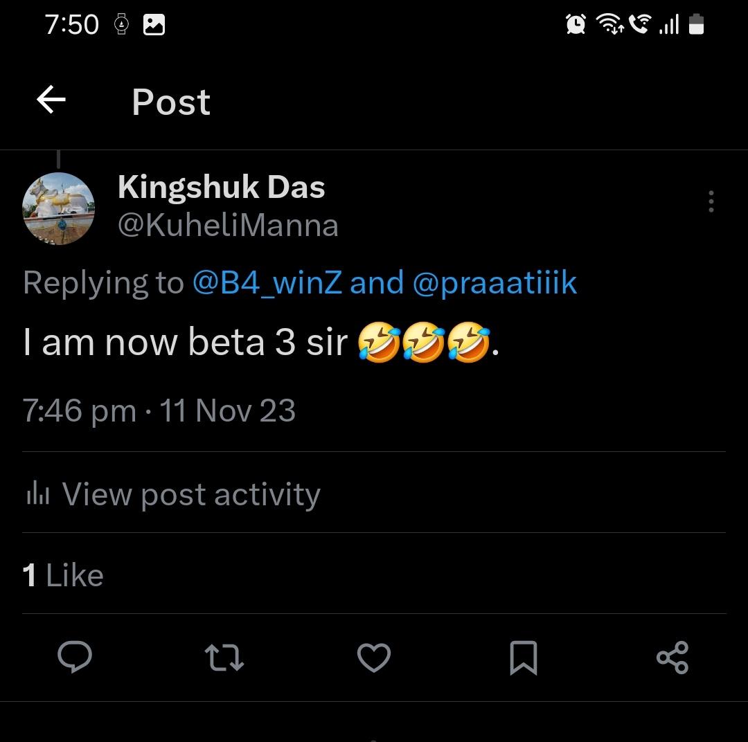 Kingshukstech's tweet photo. 1st time I am getted like from @praaatiiik sir and sir I am big fan of your total #techwiser family 😍 and you also. And thank you for completing 20+ followers. It can't be completed without your support. So keep supporting and Stay safe 🙏. https://t.co/3gHluvsAnf