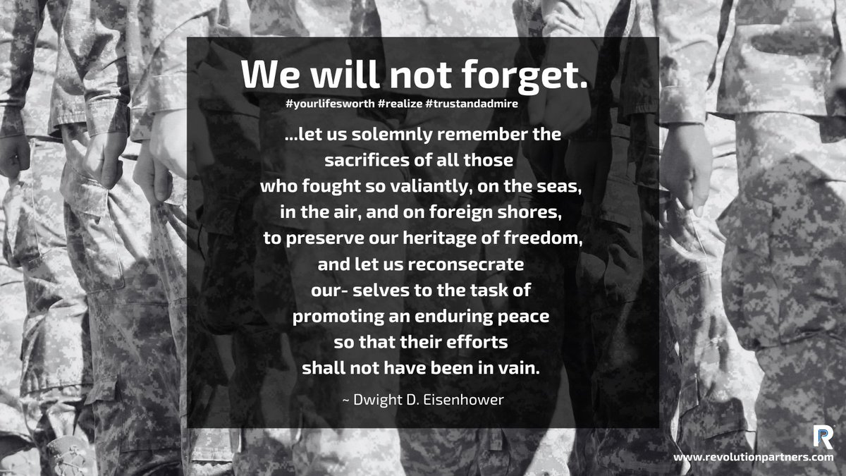 RealizeRev's tweet image. Happy Veterans Day to everyone who honored us by serving in the armed forces.
#trustandadmire #yourlifesworth