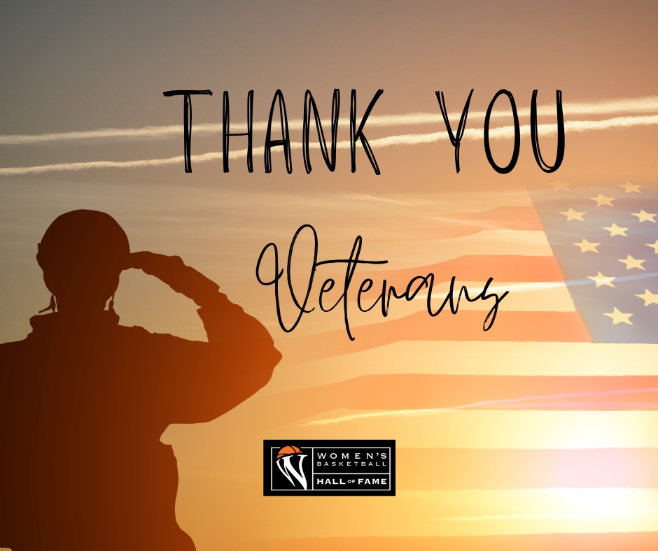 Thank you doesn't seem like enough words to express our gratitude today. The Women's Basketball Hall of Fame is thankful for those who have given their all for their country.

The Hall will also have free admission to Veterans all day today

#WBHOF #VeteransDay #GodBlessAmerica
