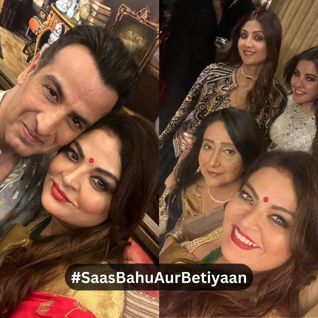 ATSBB's tweet photo. Actress Sheeba Akashdeep rocks at Ekta Kapoor's Diwali bash along with Sonali Bendre, Manish Malhotra and Shilpa Shetty🎊🥳
.
.
#sheebaakashdeep #sheeba #pammi
#ektakapoor #rajanshahi #baateinkuchankaheesi #squad #lookinglikeawow #trending
#explore #sbb #saasbahuaurbetiyaan