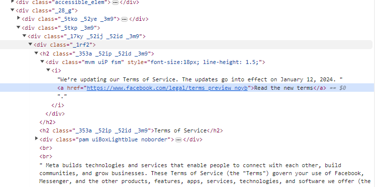 #GDPR "fame": When you click on the <a href="/facebook/">Facebook</a> terms page (facebook.com/terms) on the link to the new terms, the link is literally facebook.com/legal/terms_pr….... 😂😂😂 

<a href="/NOYBeu/">noyb</a> #DSGVO #RGPD #Privacy #Meta