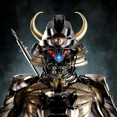 Bushido Society #2144 This rare #digitalart piece with the #BTC emblem just got acquired to a forever home wallet. <a href="/jdiaz_art/">Joseph Diaz</a> is definitely a cut above the rest. Hurts the 👀just admiring it. #SOL #Solana #NFTs