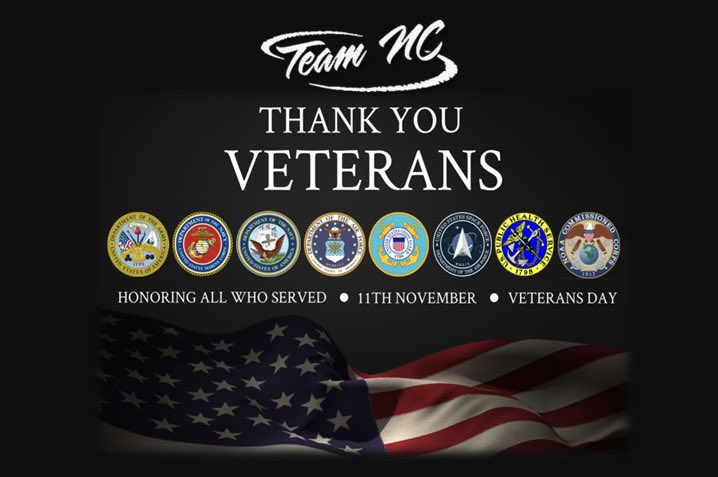 Grateful for our freedom and those who protect it 🇺🇸 #TeamNC