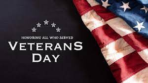 Veterans we honor you, thank you for your service. Freedom is never free.