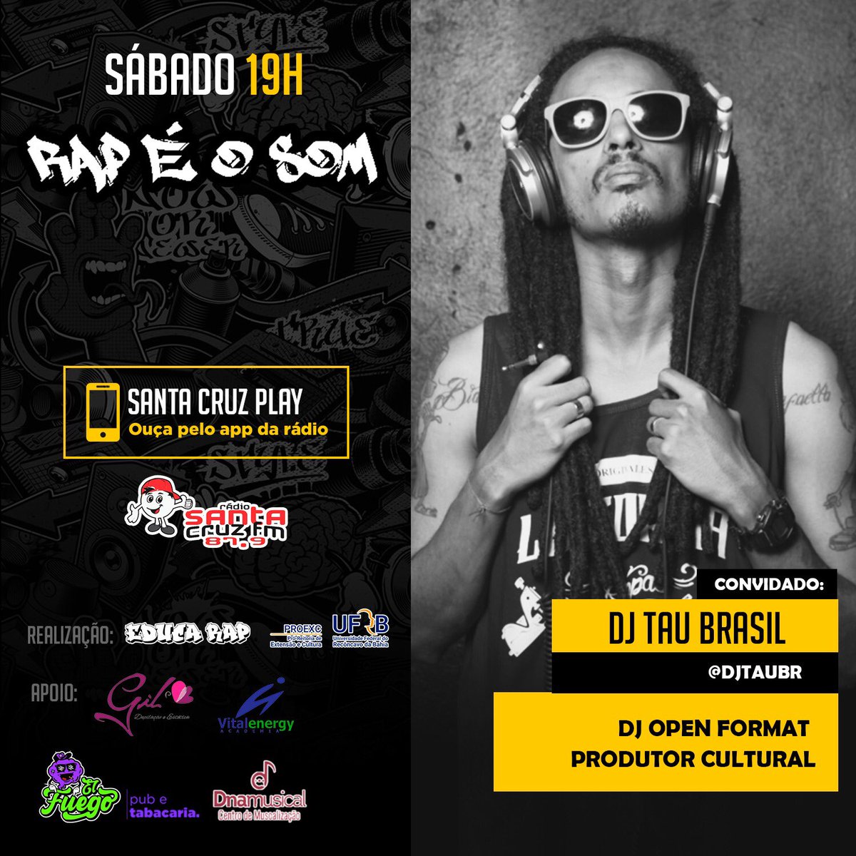 _T_A_U_'s tweet photo. Estarei respondendo perguntas sobre, hiphop, vivência hiphop, função Dj, meus projetos culturais e segredos do Rap Game. 🕹🎮🕹 #rapgame #RapGameBa #festivalRapGame #rapba #hiphoba #hiphop50 https://t.co/1nfZuIAhXv
