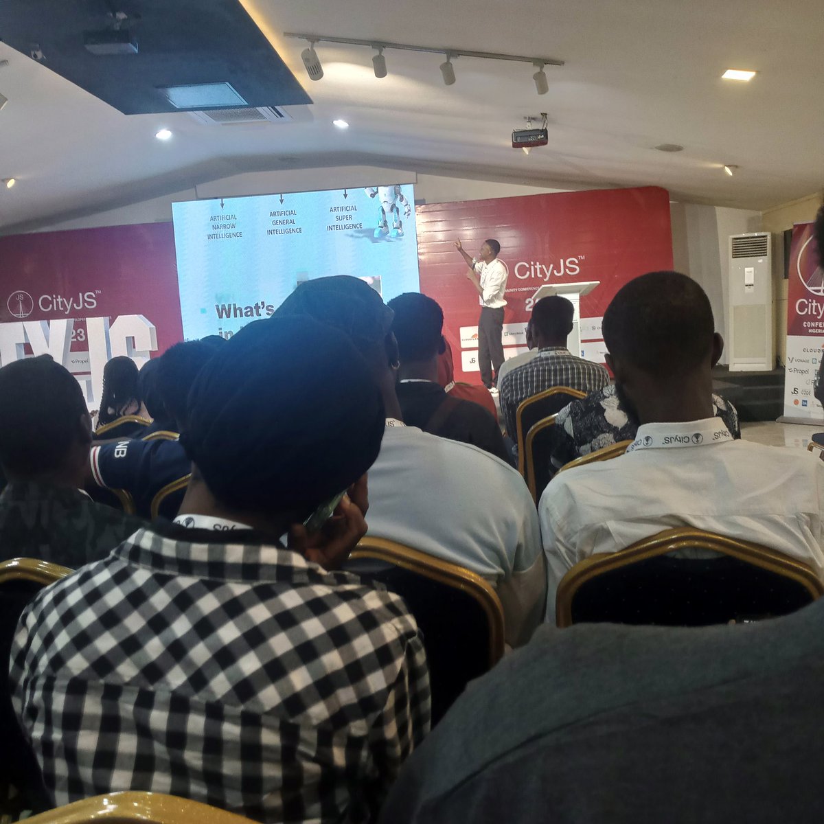 Learnt a lot from <a href="/AhmeedEtti/">AHMEED ETTI-BALOGUN | POET</a> about Demystifying AI at cityJs #CITYJSLAGOS <a href="/cityjsconf/">CityJS Conferences</a>