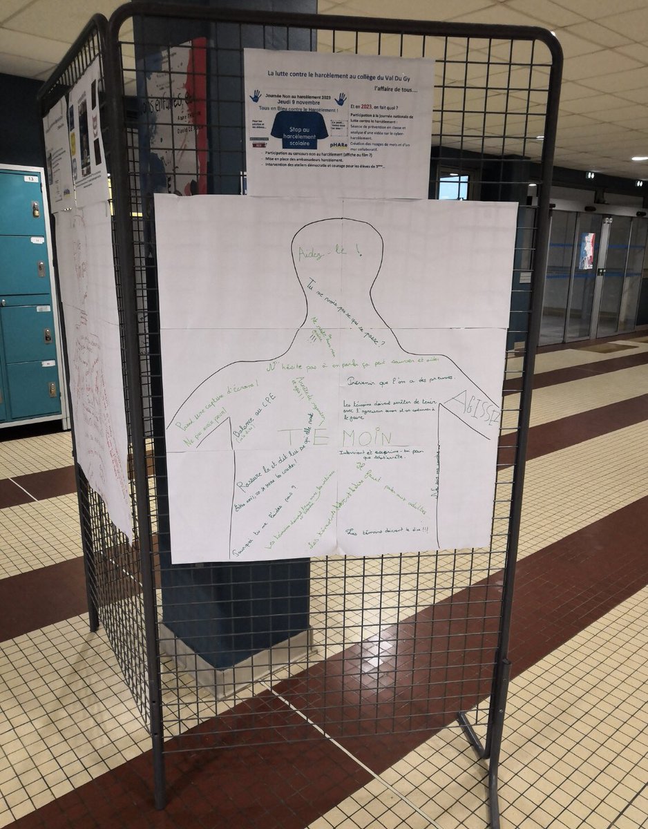 Jlasak's tweet photo. ✅ Journée #NonAuHarcèlement au CLG Val du Gy - Avesnes le Comte.
✅ Au programme : sensibilisation, étude  d’un cas et réflexions sur les conduites à tenir en tant que victime, témoins et auteurs.
👏De beaux messages d’espoir affichés !!
#NAH @ota_dsden62 @dsden62 @AcLille https://t.co/zQFY0UVVyI