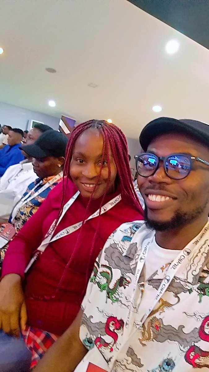 Met a new awesome friend <a href="/Raven_Nessy/">Anazodo Nessa..</a> at #CityJsLagos Conference .