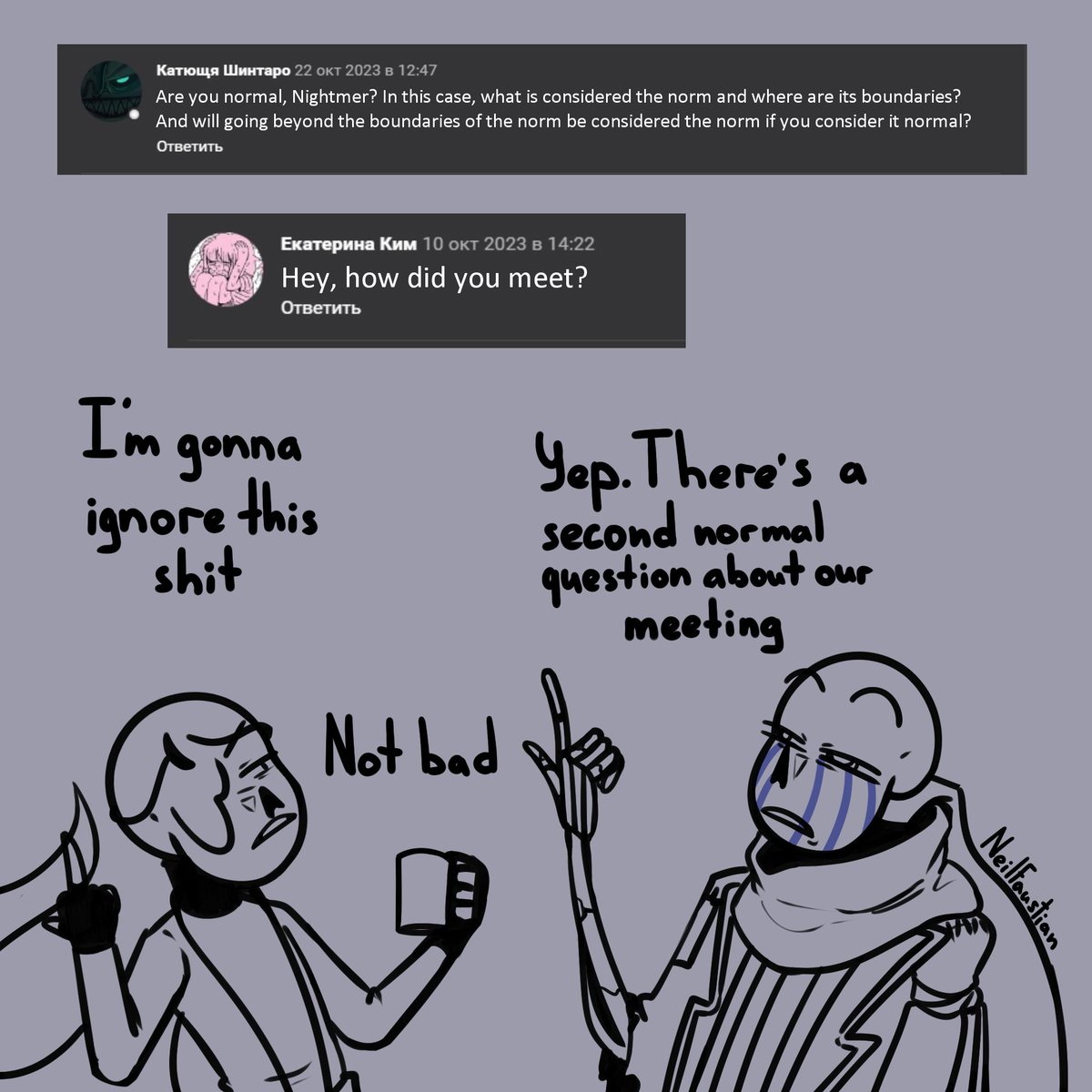 neilfaustian's tweet photo. 1\2
I've been drawing this for a week i'm dead
#errormare #nighterror #errorsans #errortale #undertaleAU #NightmareSans #Dreamtale #FGOD #ask https://t.co/z7Ym4Md6lG