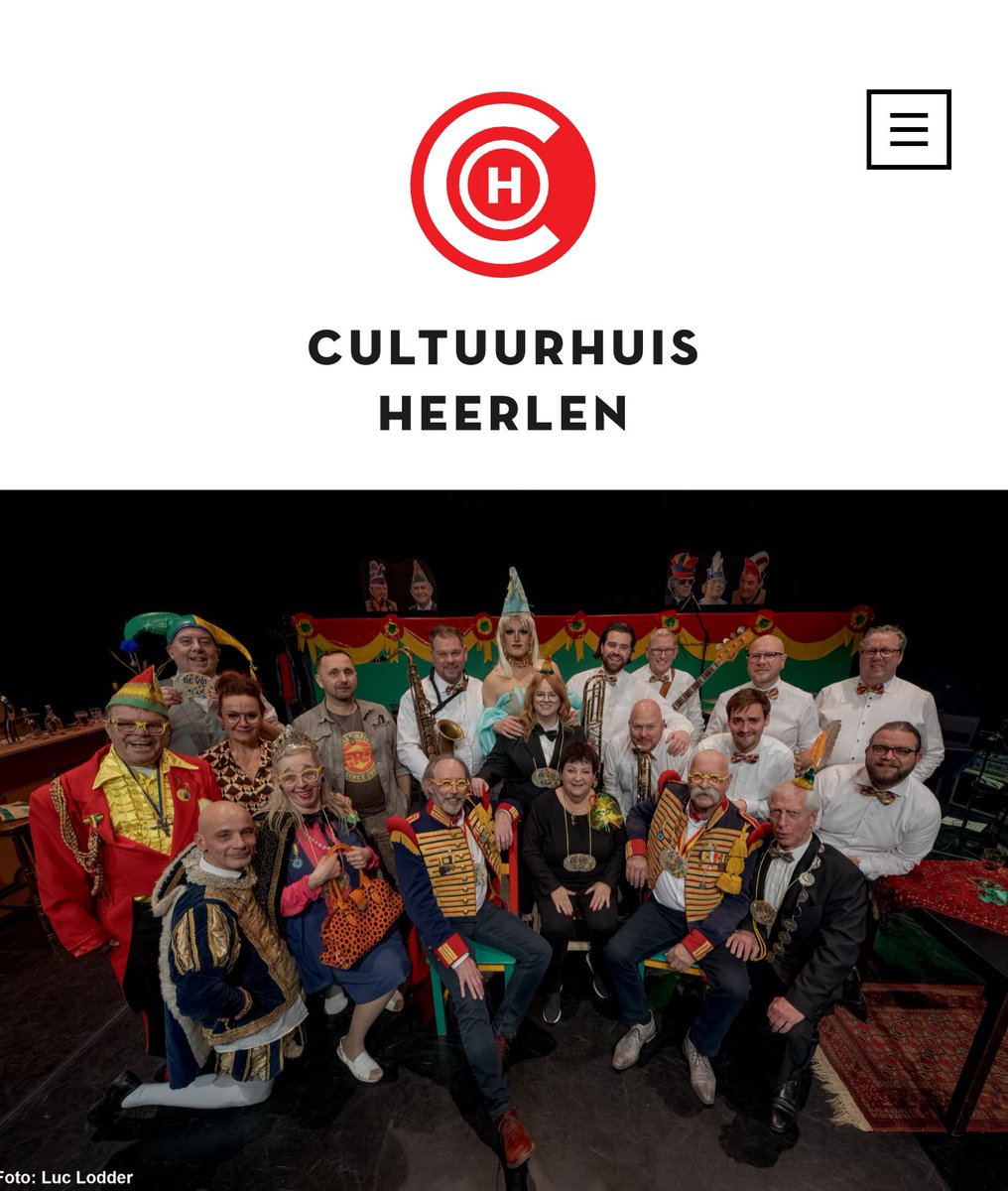 De kaartverkoop voor Hinge gen Hergod's vót 2024 is geopend. Kijk op cultuurhuisheerlen.nl. Het gaat hard!
