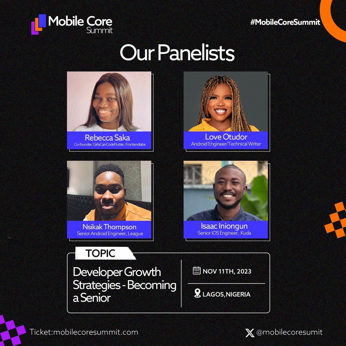 MobileCoreSumit's tweet photo. Unlocking the secrets of developer growth on the path to seniority with our stellar panelists! 🚀

#MobileCoreSummit2023 
#MobileCoreSummit https://t.co/Slb4C1EAJa