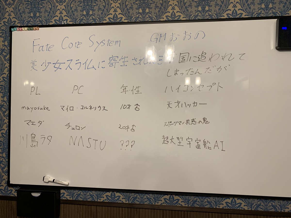 mayosuke's tweet image. おおのさんGM #FateCore「スライム美少女に寄生されたら帝国に追われてしまったんだが(すらたん)」第6話@モノドラコ

人類・スライム・敵対勢力全てが共存共栄するプランを導き出し、大団円で見事完結🎉

オンリーワンなSF世界でアドリブ全開なナラティブTRPGを堪能しました。ありがとうございました😄