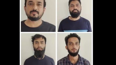 BREAKING 🚨 - ATS arrests Six ISIS operatives  from #AligarhMuslimUniversity (AMU) who were planning terror attacks across UP including Ayodhya.

Raquib Imam Ansari (29) pursued Btech & Mtech from AMU, Naved Siddiqui (23) holds a BSc from AMU, Noman Gaffar (27) is a BA (hons)…