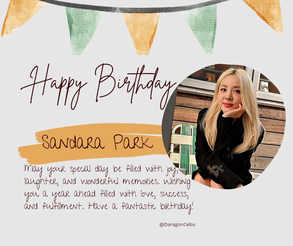 DaragonCebu's tweet photo. Happiest Birthday Sandara Park @krungy21 🎂🥳🎉🎈

DARA DARA DAY
#SweetDaraDaraDay https://t.co/Nkp8fUWUJT