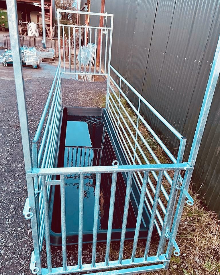 Batch footbath for foot bathing sheep.  #sheepfootbath #sheepfarming #sheep #farmlife #farm #sesstanleyequipment #sheephandlingequipment #sheepfarmmachinery #farmmachinery #easyfarming