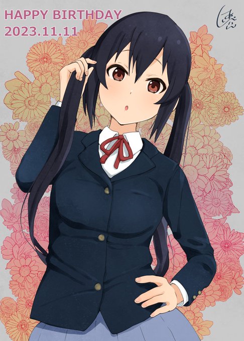 あずにゃん誕生日おめでとう🎊
にゃんにゃん
#中野梓生誕祭2023 
#中野梓誕生祭2023 